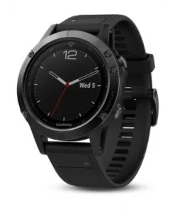 Garmin - Fenix 5 Black Saphire w/black band