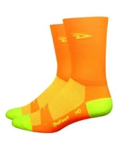 Defeet Aireator Hi Viz Orange Socks