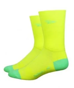 Defeet Aireator Hi Viz Yellow Socks