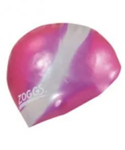 Zoggs - Multi Coloured Swim Cap (Berry/Silver)