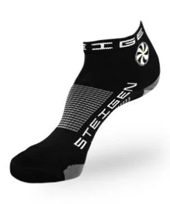 Steigen 1/4 Length Running Socks Black