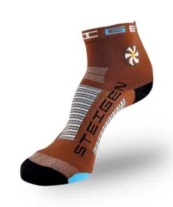 Steigen 1/4 Length Running Socks Brown
