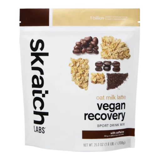 SKRATCH LABS Vegan Recovery Drink Oat Milk Latte (with caffeine) 708gms