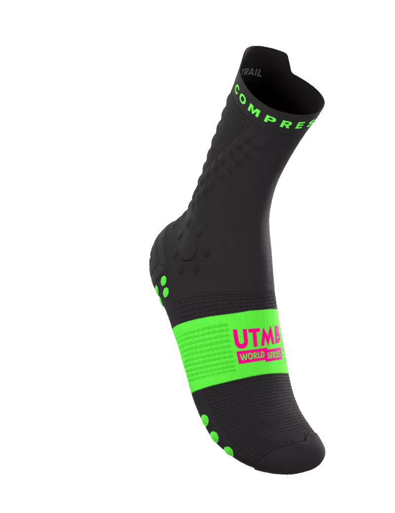 Pro Racing Socks v4.0 Trail - UTMB 2026 - Black - Image 2