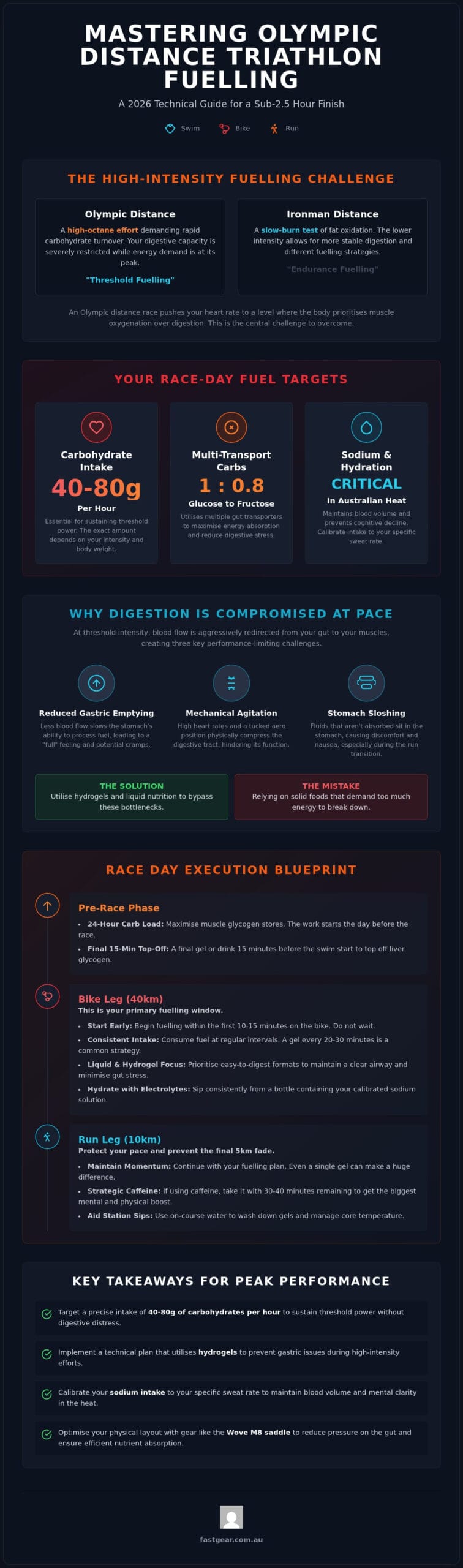 Olympic Distance Triathlon Fuelling: The 2026 High-Performance Guide