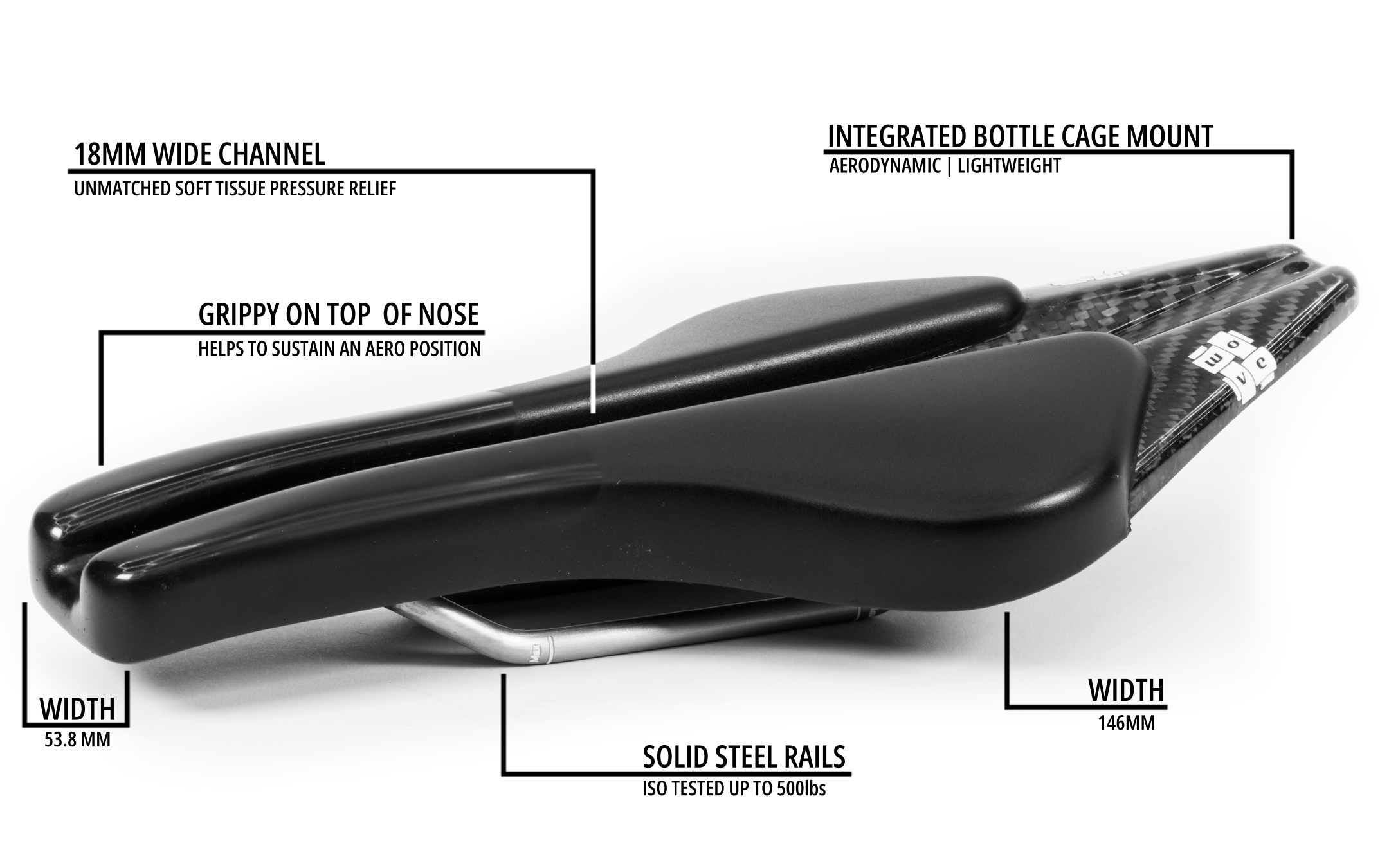 Wove V8 TT+Tri Saddle - Metal - Image 2