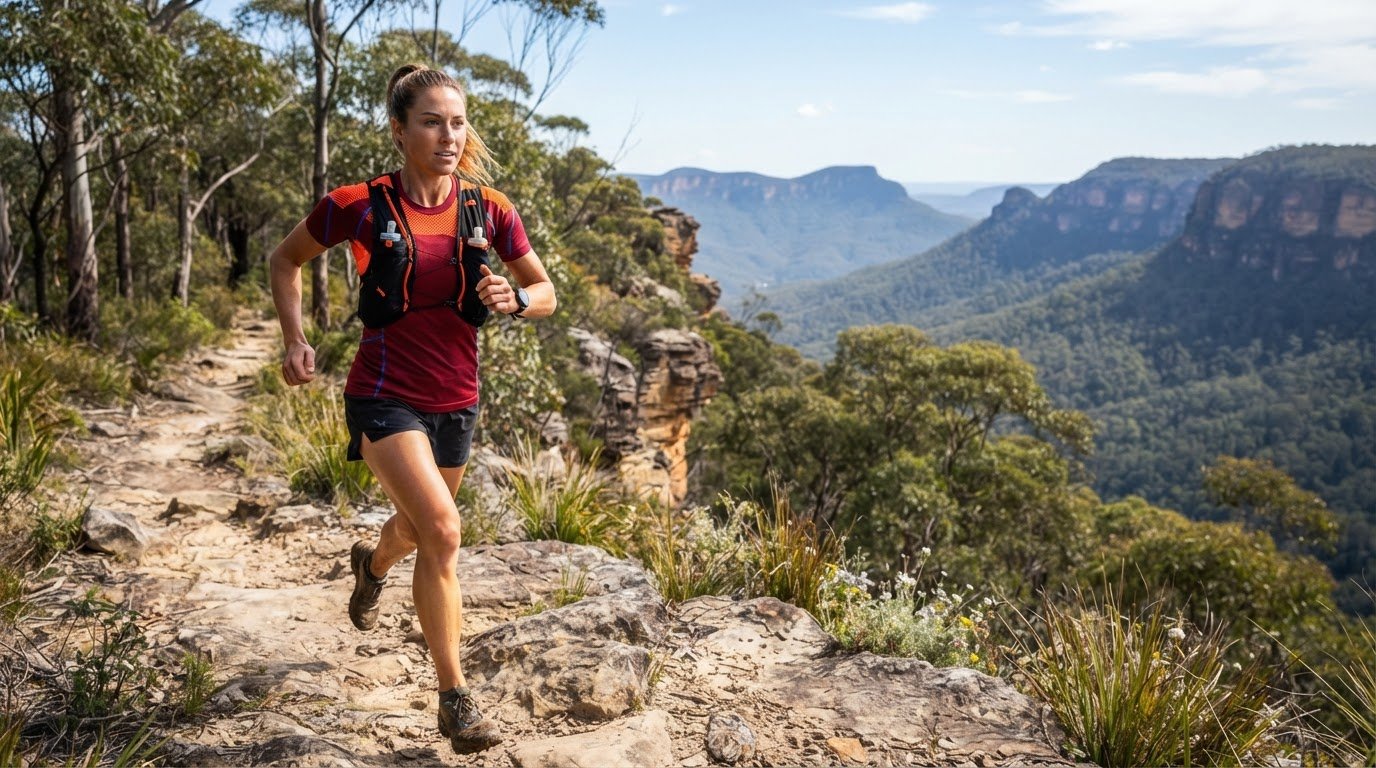 Seamless trail running T shirts and technical fabrics in Australia